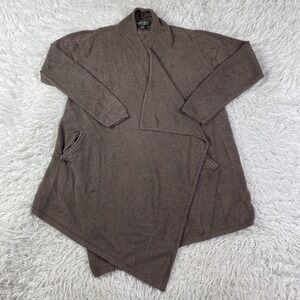 Barefoot Dreams Sweater Womens L/XL Brown Ultra Lite Calypso Wrap Cardigan Cozy